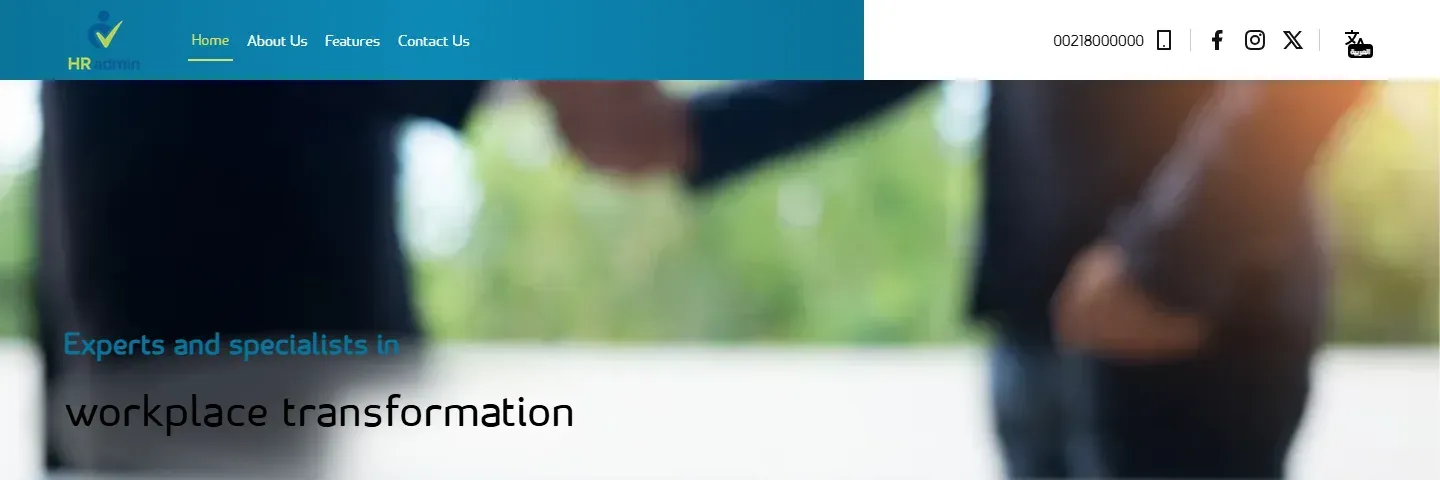 HR Libya — Landing Page